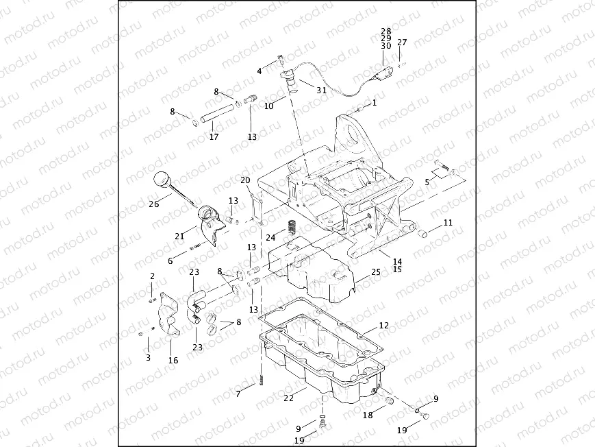 TRANSMISSION HOUSING & OIL TANK