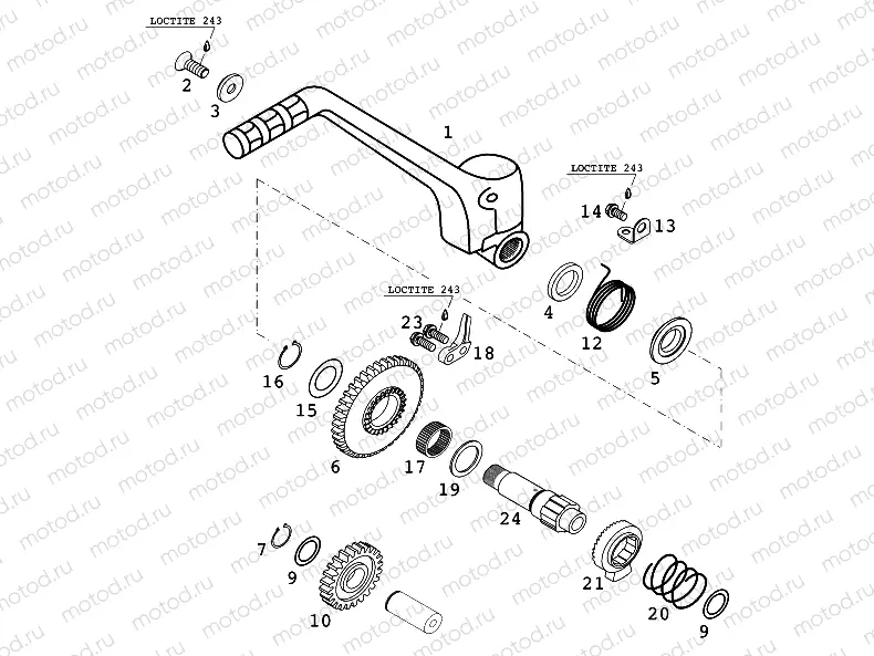 TRANSMISSION I - MAIN SHAFT