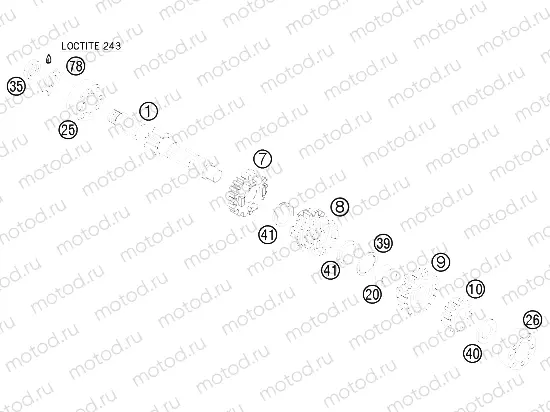 TRANSMISSION I - MAIN SHAFT