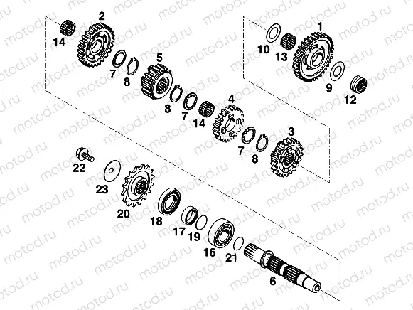 TRANSMISSION II - COUNTERSHAFT