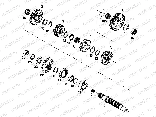 TRANSMISSION II - COUNTERSHAFT