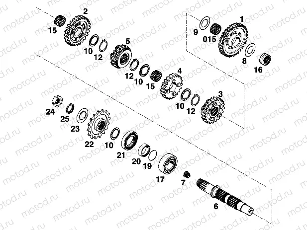TRANSMISSION II - COUNTERSHAFT
