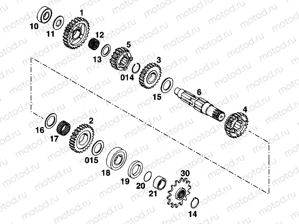 TRANSMISSION II - COUNTERSHAFT
