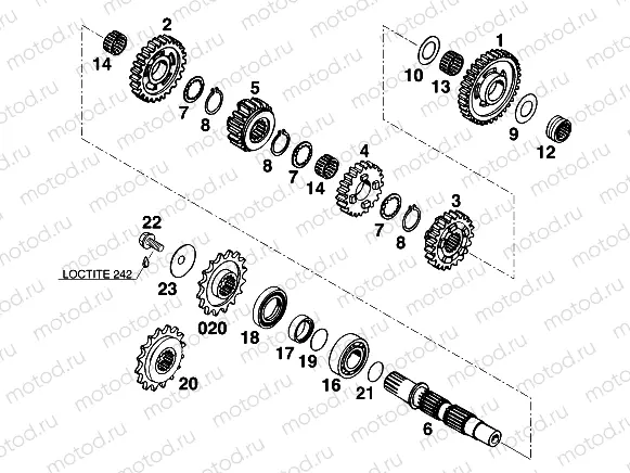 TRANSMISSION II - COUNTERSHAFT