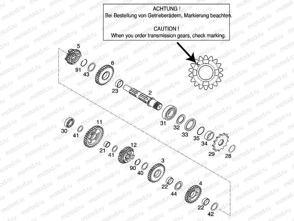 TRANSMISSION II - COUNTERSHAFT