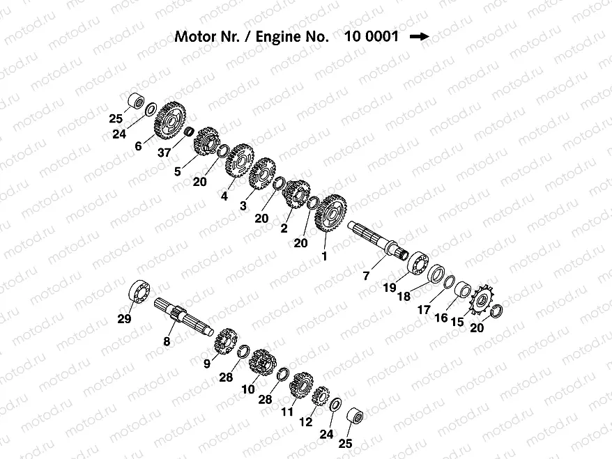 TRANSMISSION II - COUNTERSHAFT
