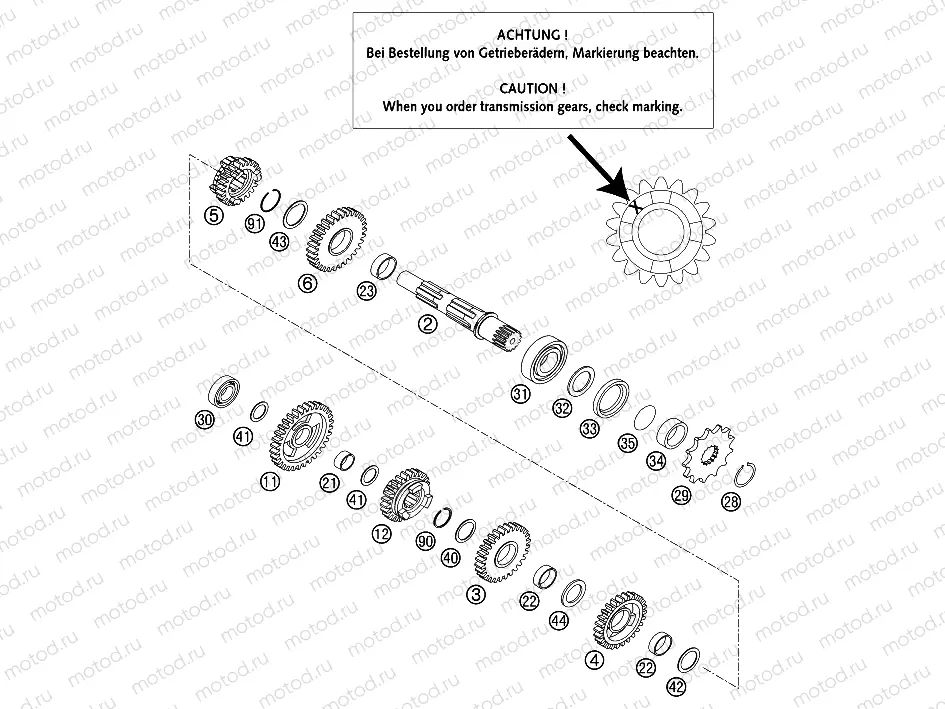 TRANSMISSION II - COUNTERSHAFT