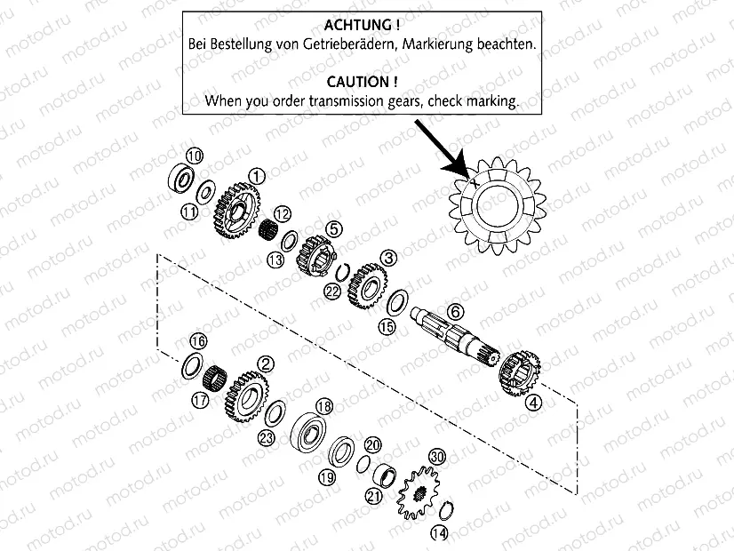 TRANSMISSION II - COUNTERSHAFT