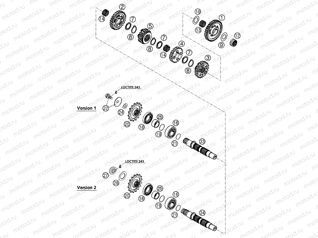 TRANSMISSION II - COUNTERSHAFT