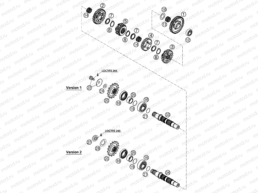 TRANSMISSION II - COUNTERSHAFT