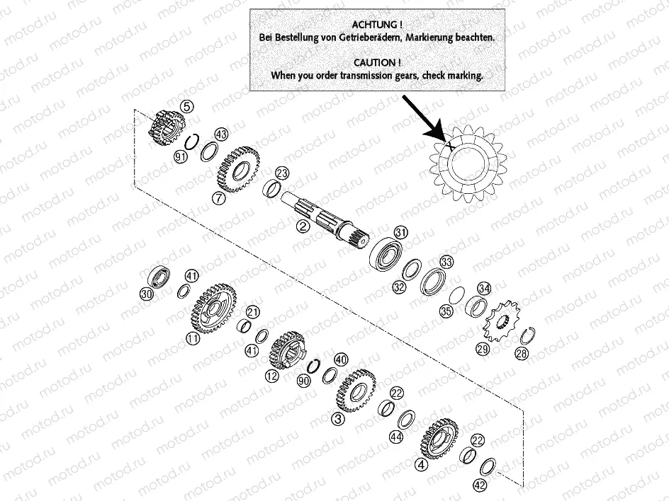 TRANSMISSION II - COUNTERSHAFT