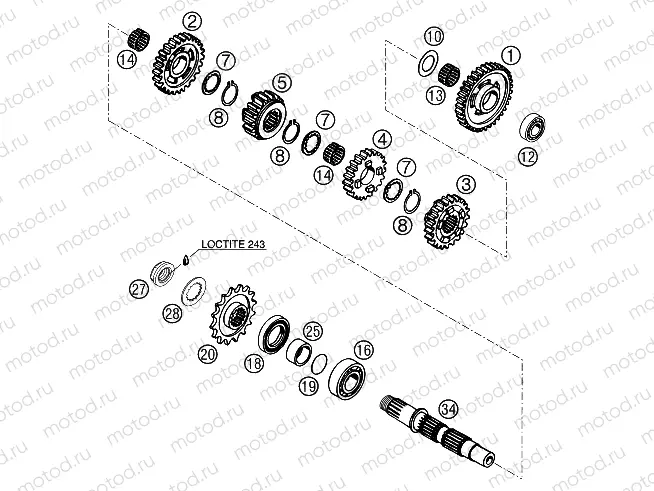 TRANSMISSION II - COUNTERSHAFT