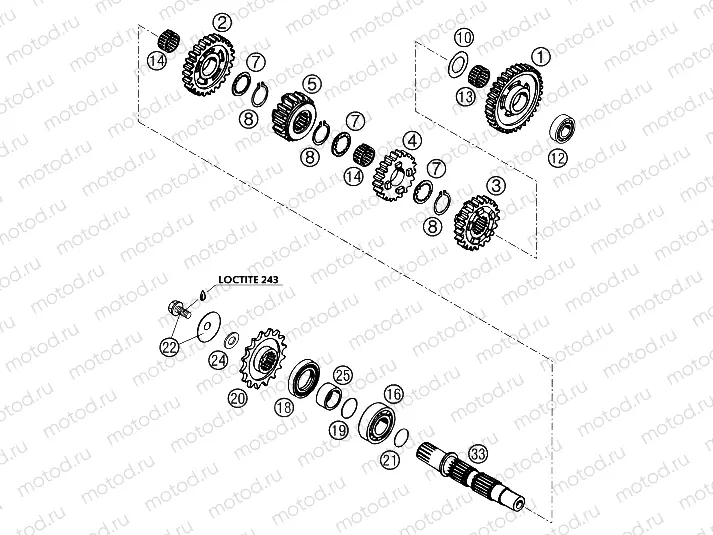TRANSMISSION II - COUNTERSHAFT