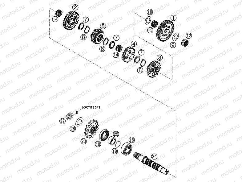 TRANSMISSION II - COUNTERSHAFT