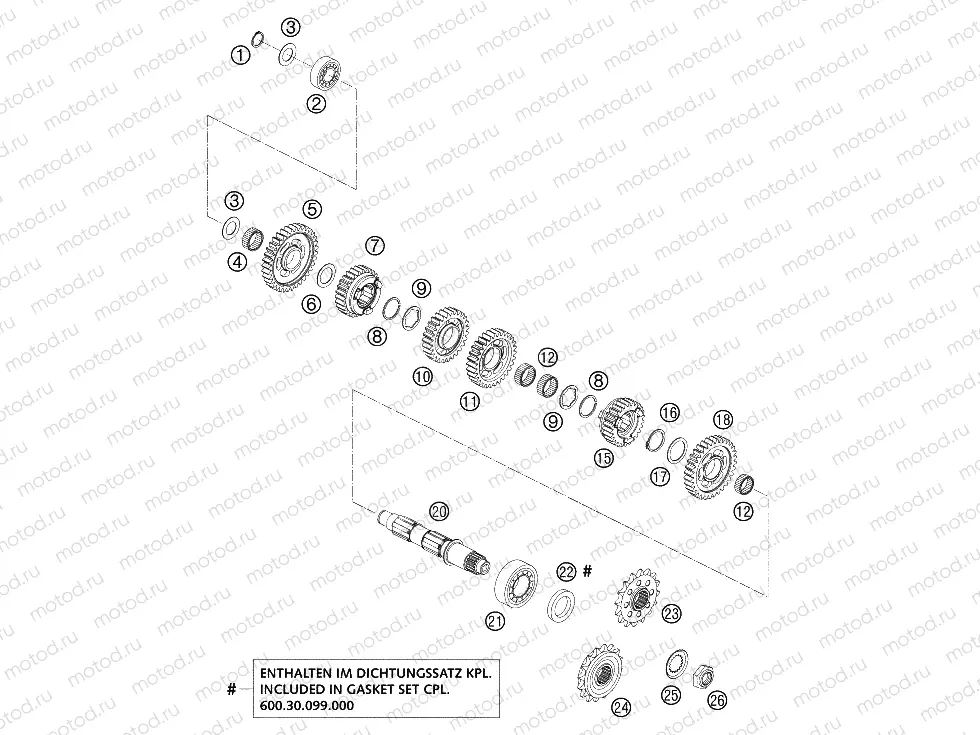 TRANSMISSION II - COUNTERSHAFT