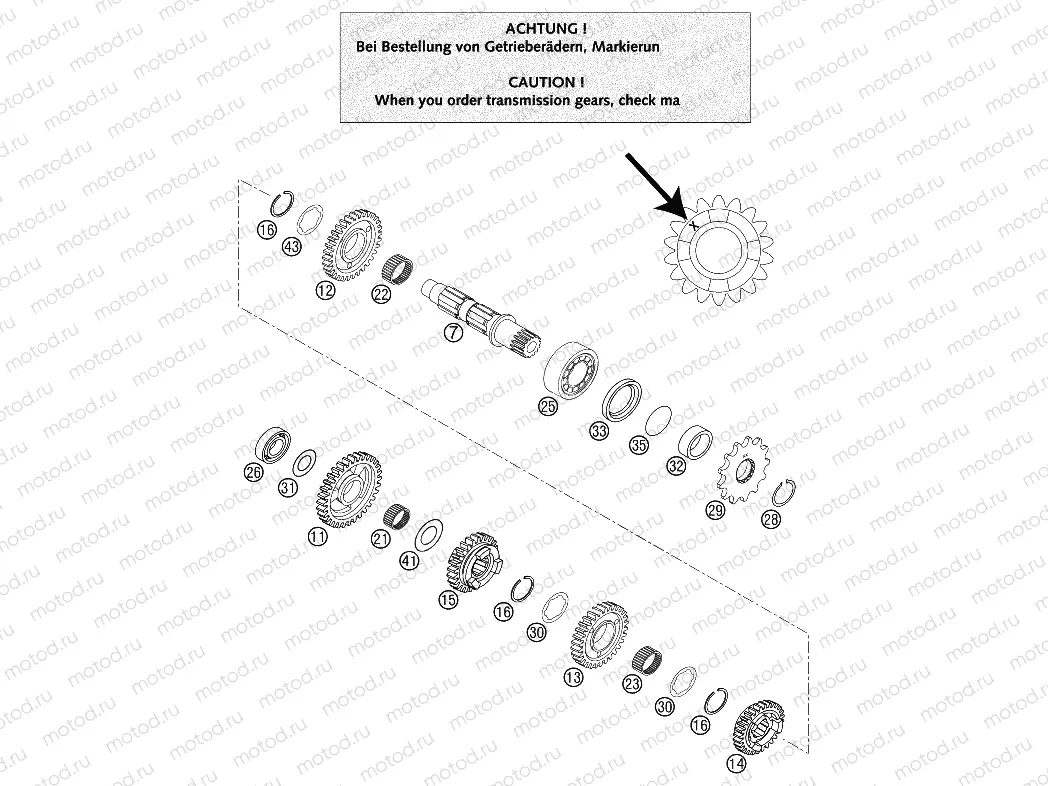 TRANSMISSION II - COUNTERSHAFT