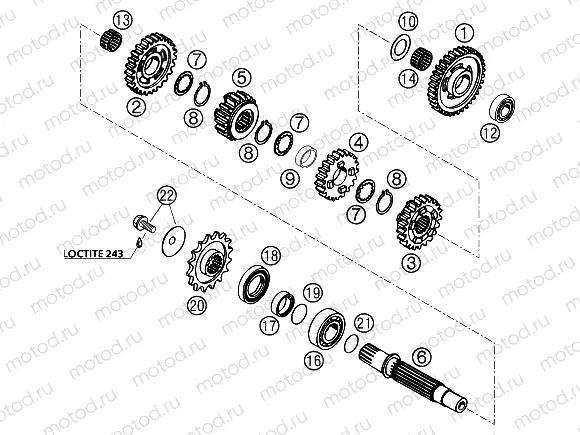 TRANSMISSION II - COUNTERSHAFT
