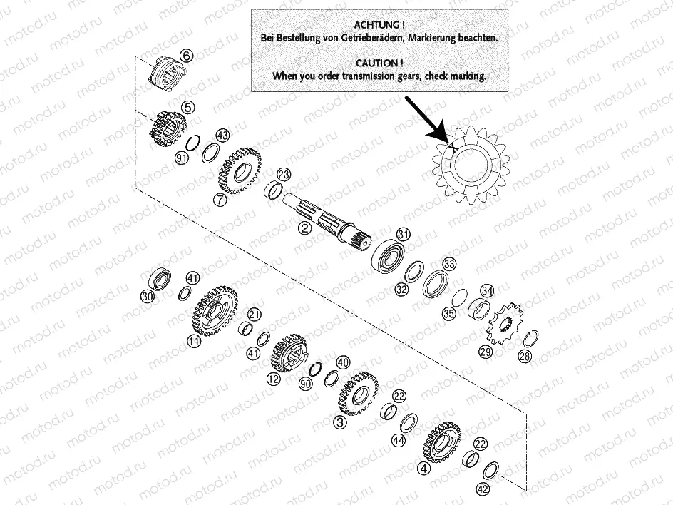 TRANSMISSION II - COUNTERSHAFT