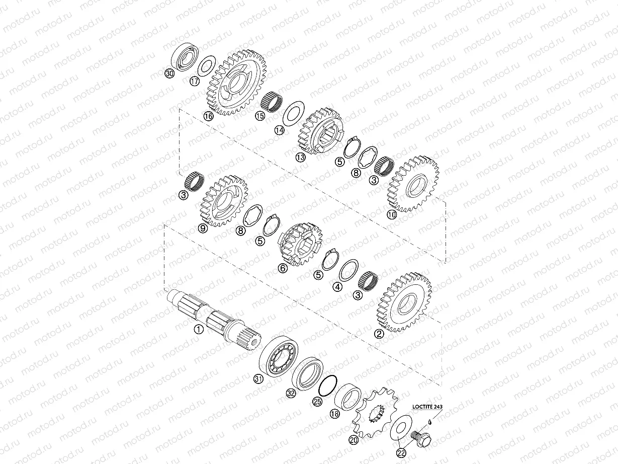 TRANSMISSION II - COUNTERSHAFT