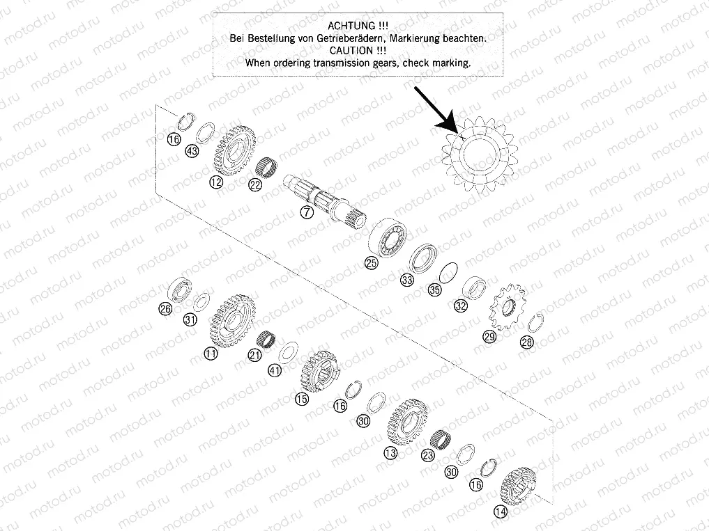 TRANSMISSION II - COUNTERSHAFT