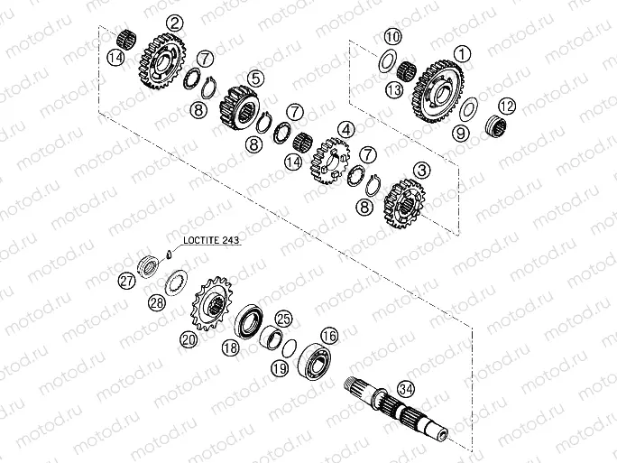 TRANSMISSION II - COUNTERSHAFT