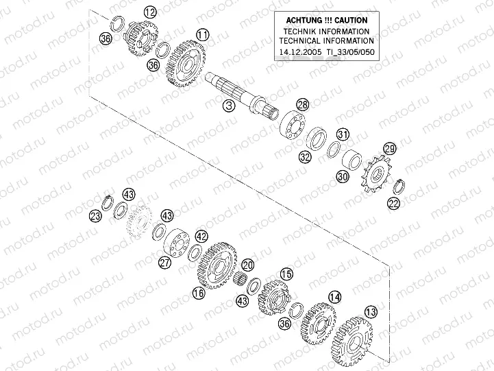 TRANSMISSION II - COUNTERSHAFT