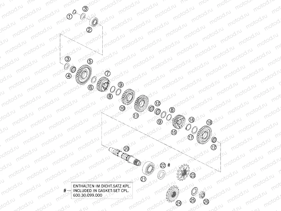 TRANSMISSION II - COUNTERSHAFT