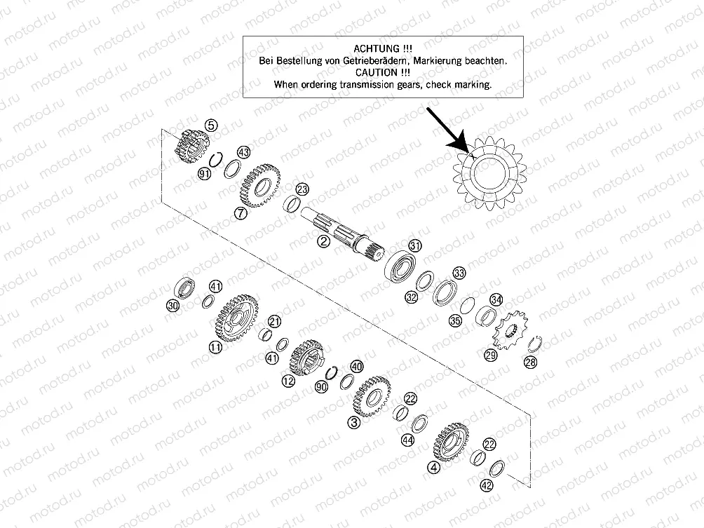 TRANSMISSION II - COUNTERSHAFT