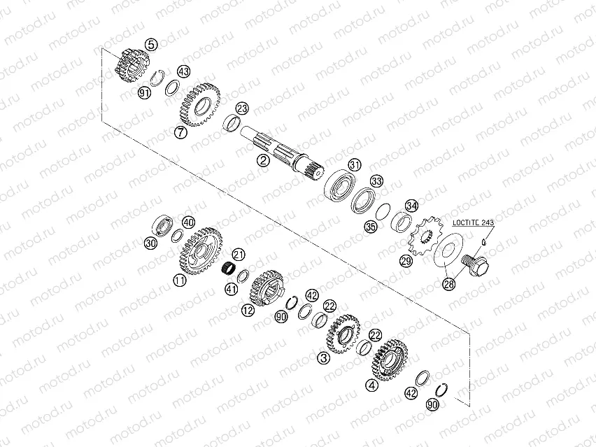 TRANSMISSION II - COUNTERSHAFT