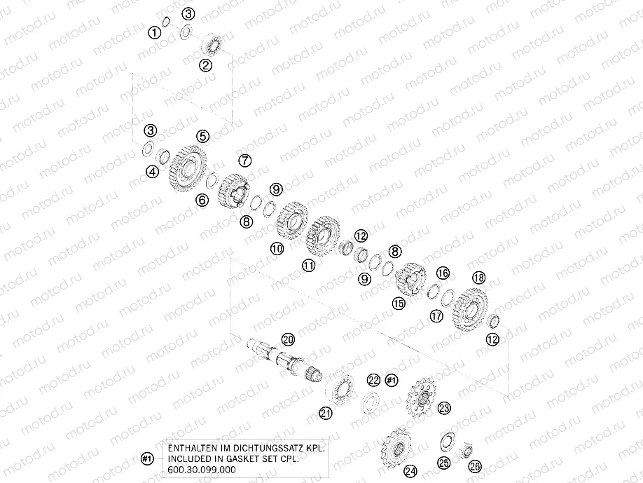 TRANSMISSION II - COUNTERSHAFT