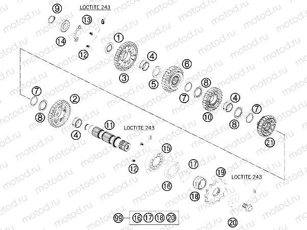 TRANSMISSION II - COUNTERSHAFT