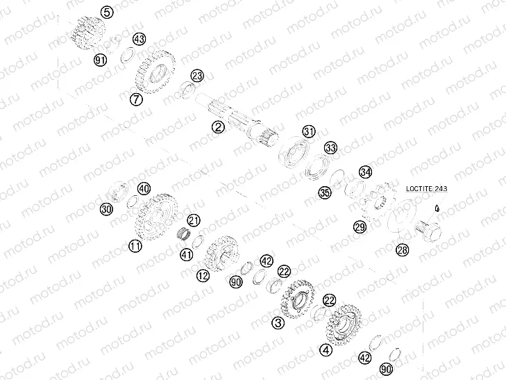 TRANSMISSION II - COUNTERSHAFT