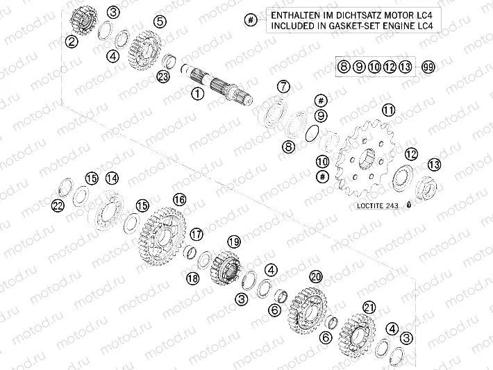 TRANSMISSION II - COUNTERSHAFT