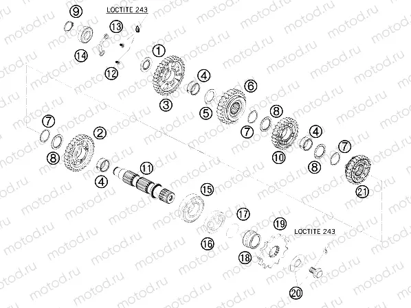 TRANSMISSION II - COUNTERSHAFT