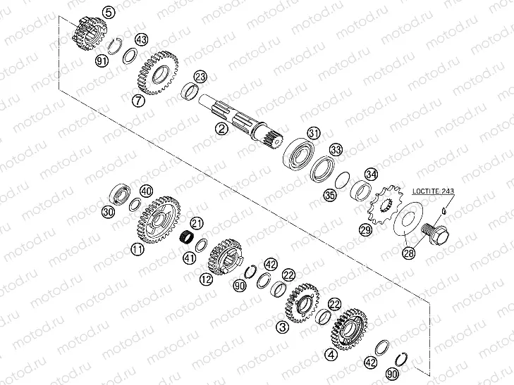 TRANSMISSION II - COUNTERSHAFT