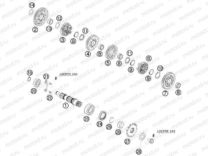 TRANSMISSION II - COUNTERSHAFT