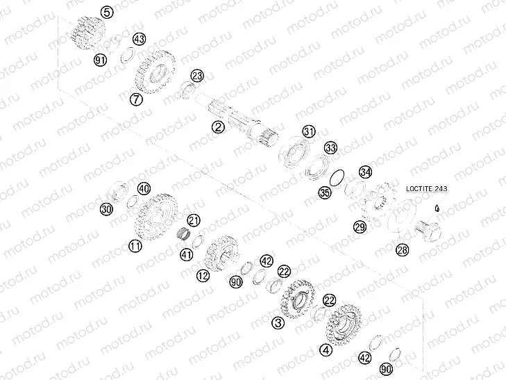 TRANSMISSION II - COUNTERSHAFT