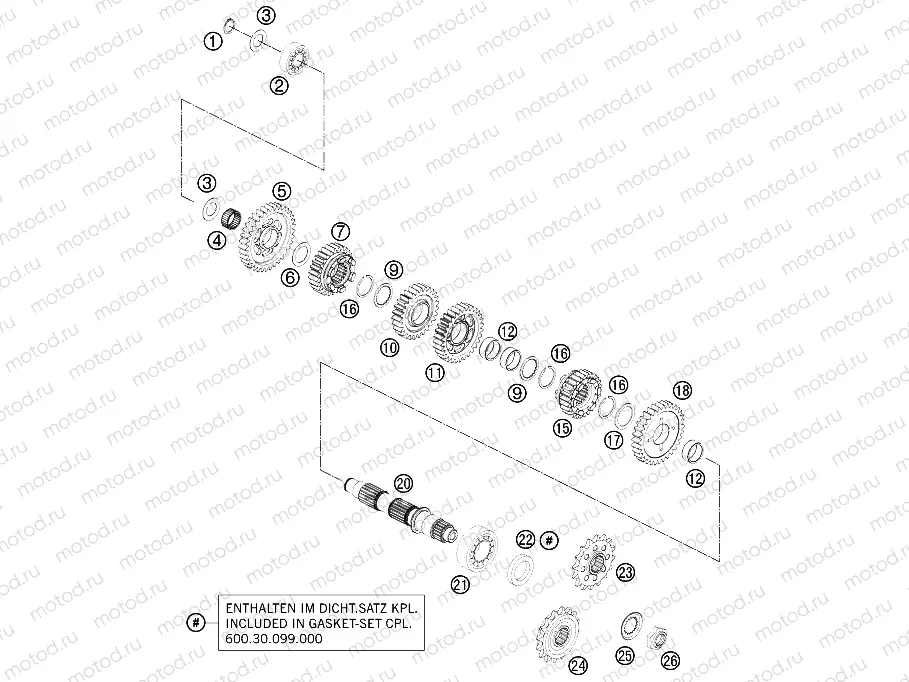 TRANSMISSION II - COUNTERSHAFT