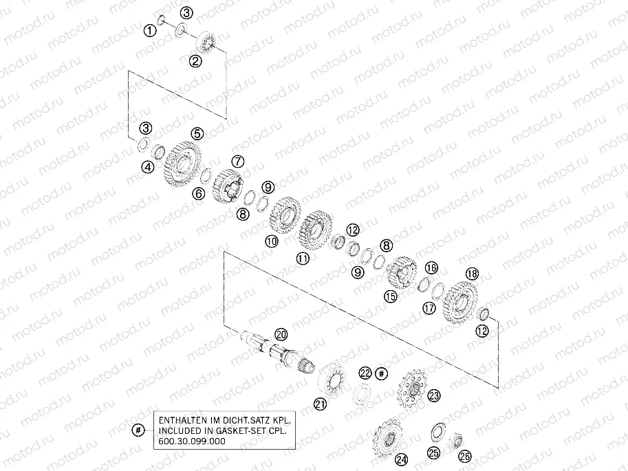 TRANSMISSION II - COUNTERSHAFT
