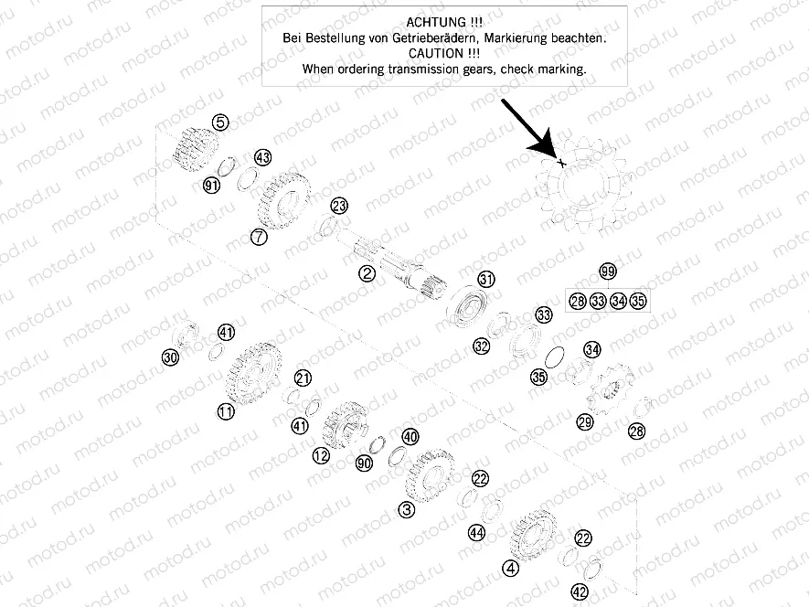 TRANSMISSION II - COUNTERSHAFT