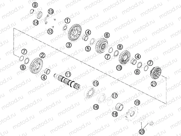 TRANSMISSION II - COUNTERSHAFT
