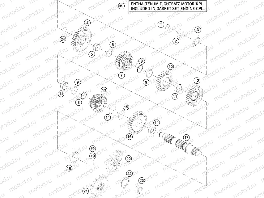 TRANSMISSION II - COUNTERSHAFT