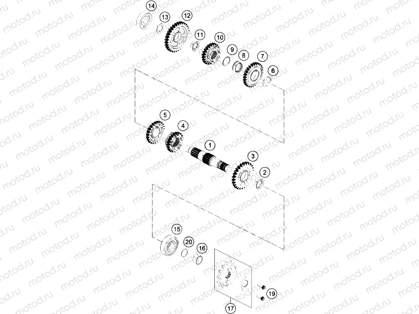 TRANSMISSION II - COUNTERSHAFT