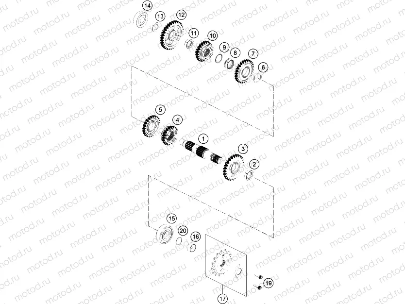 TRANSMISSION II - COUNTERSHAFT