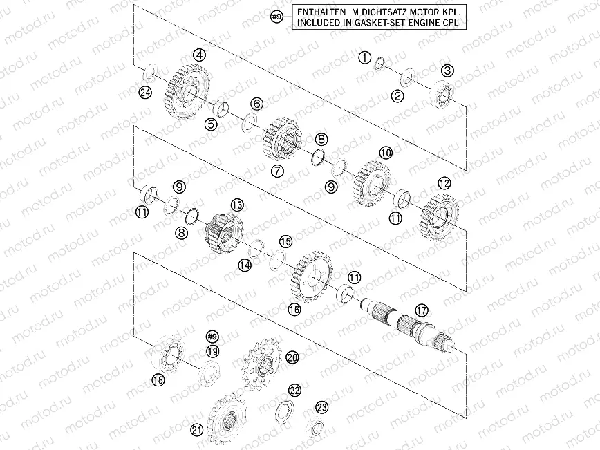 TRANSMISSION II - COUNTERSHAFT