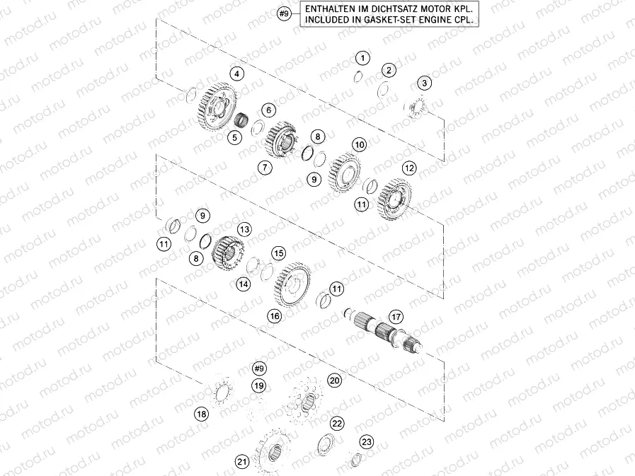 TRANSMISSION II - COUNTERSHAFT