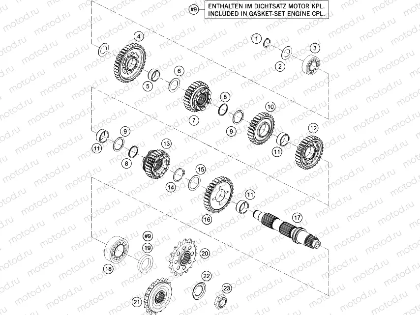 TRANSMISSION II - COUNTERSHAFT