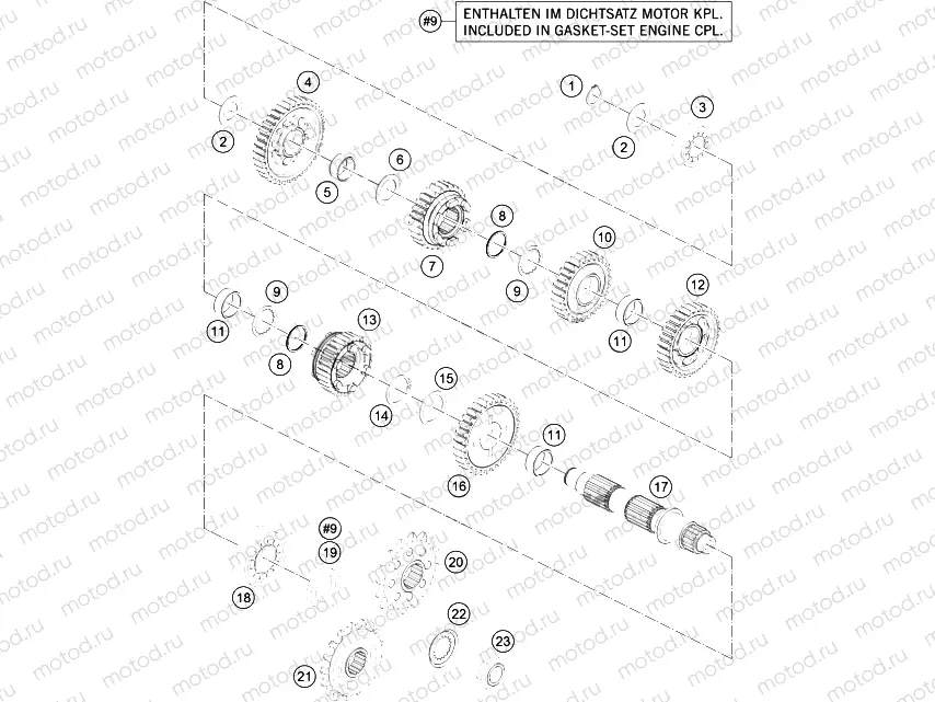 TRANSMISSION II - COUNTERSHAFT