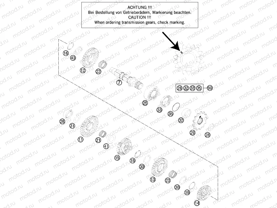 TRANSMISSION II - COUNTERSHAFT