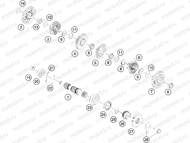 TRANSMISSION II - COUNTERSHAFT
